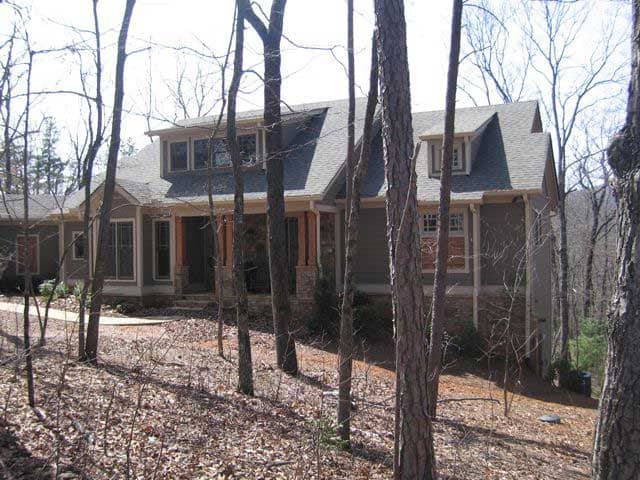 This is a color photo of these Craftsman House Plans.