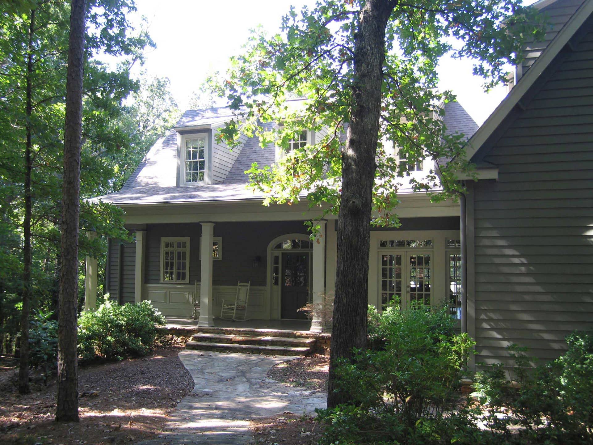 This is a color photo for these country home plans.