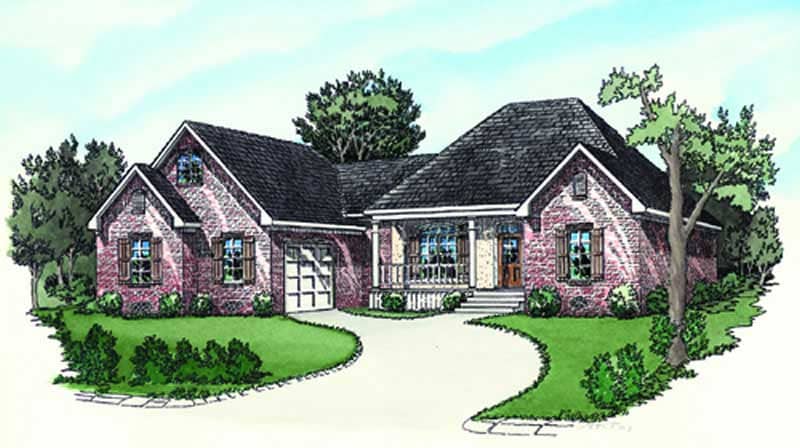Color Rendering of this house plan