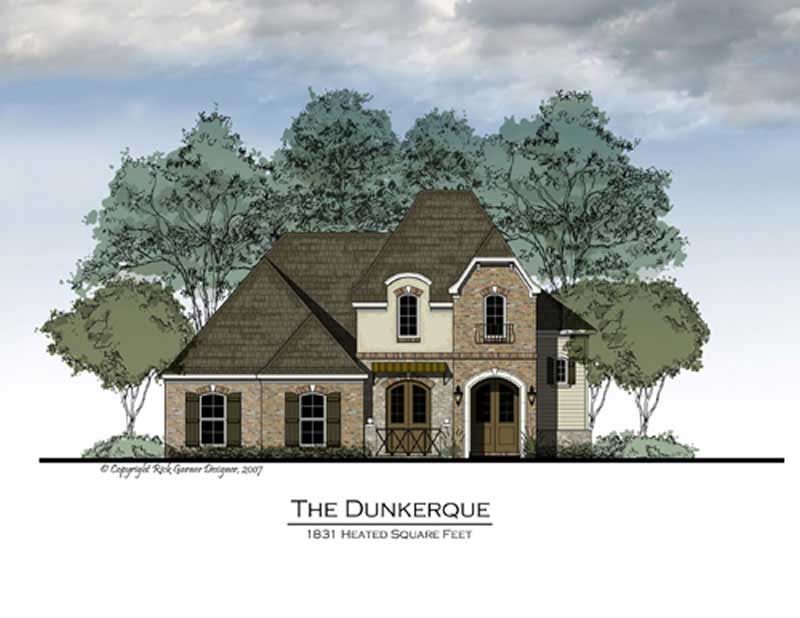 Color Rendering of this house plan