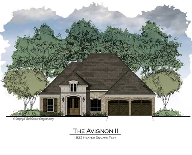 Color Rendering of this house plan