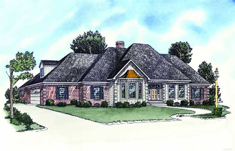 Color Rendering of this house plan