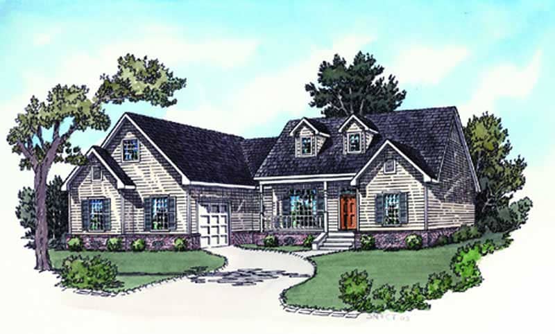 Color Rendering of this house plan