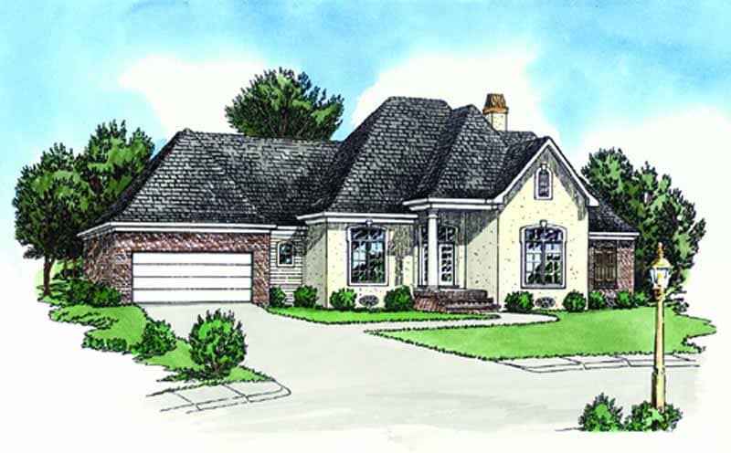 Color Rendering of this house plan