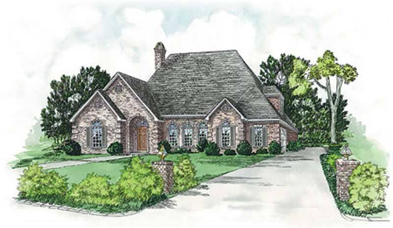 European Home Plans front elevation.