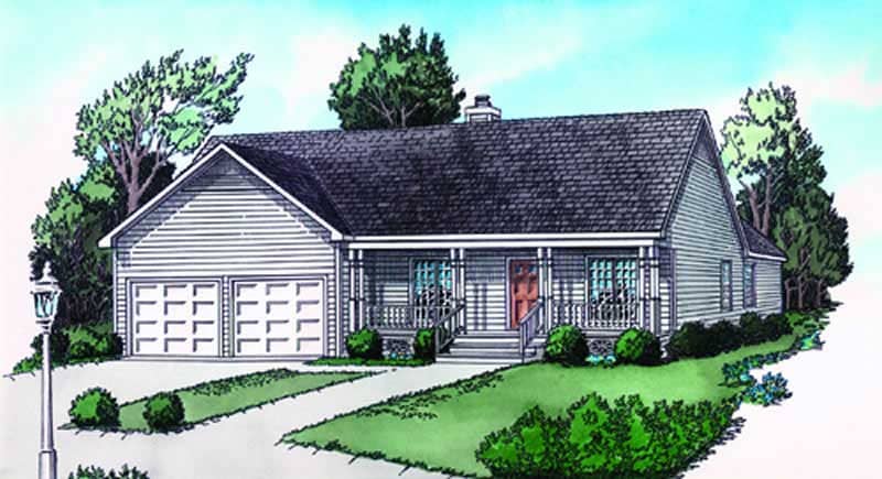Color Rendering of this house plan