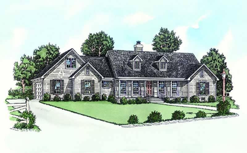 Color Rendering of this house plan