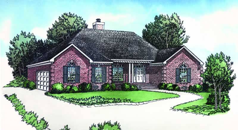 Color Rendering of this house plan