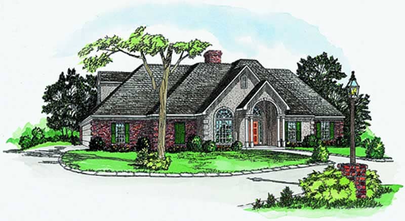 Color Rendering of this house plan