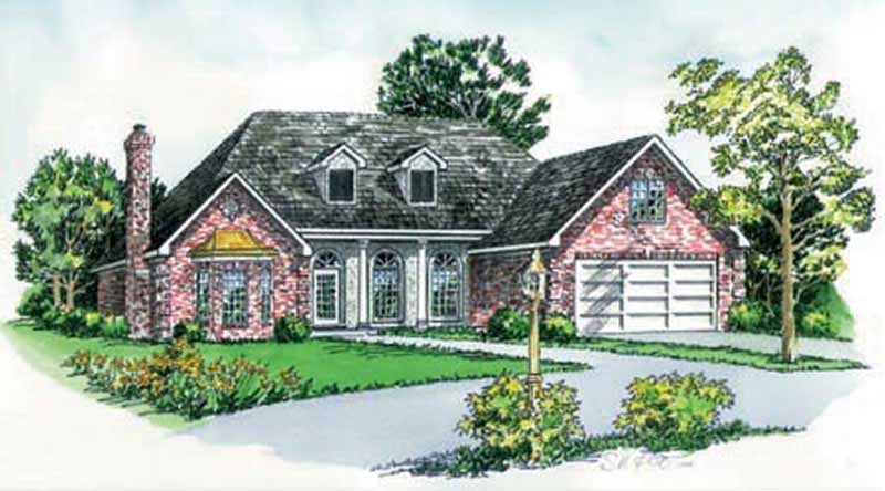 Color Rendering of this house plan