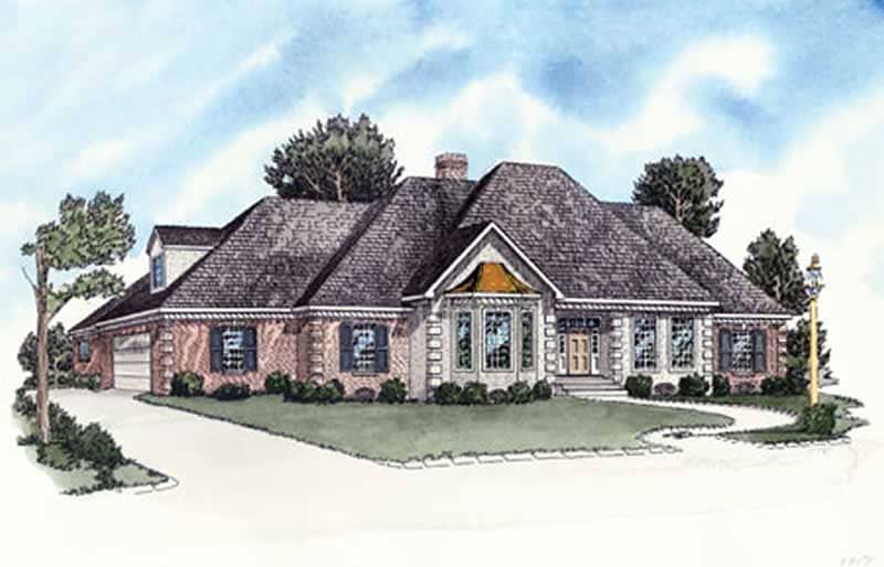European Houseplans color rendering.