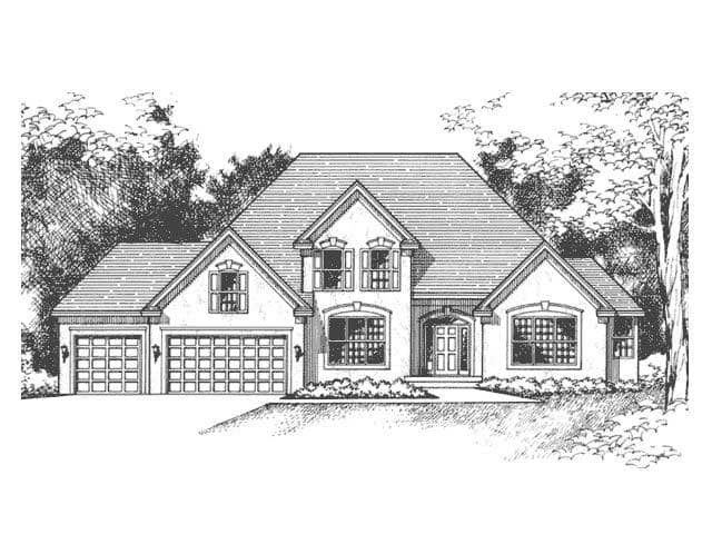 Front Elevation of European Home Plans CLS-2605.