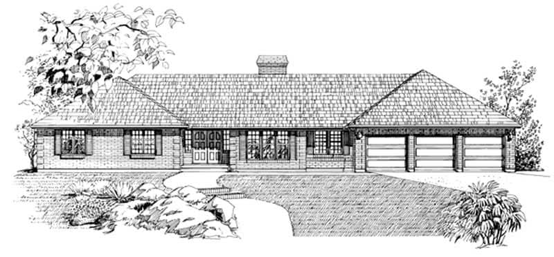 Main image for house plan # 7091