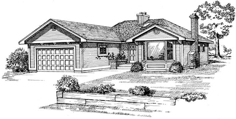 Main image for house plan # 7045