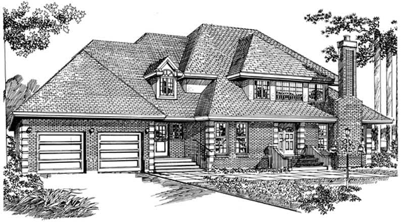 European home (ThePlanCollection: Plan #167-1123)