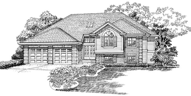 Ranch home (ThePlanCollection: Plan #167-1191)