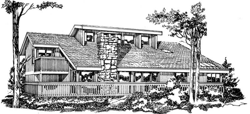 Main image for house plan # 7086