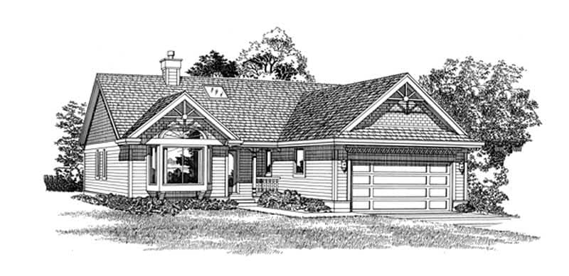 Main image for house plan # 7165