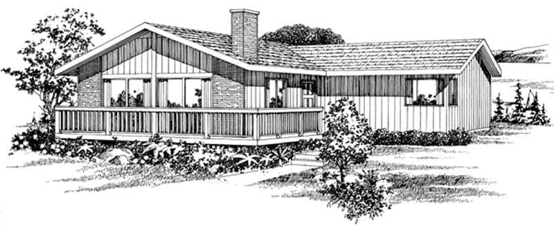 Contemporary home (ThePlanCollection: Plan #167-1325)