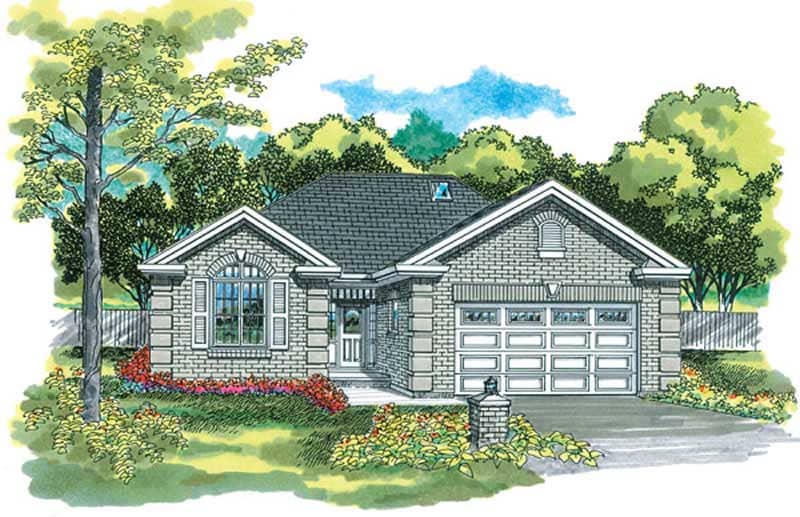 Ranch home (ThePlanCollection: Plan #167-1326)