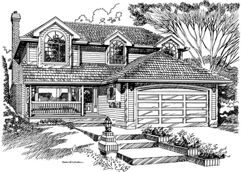 European home (ThePlanCollection: Plan #167-1409)