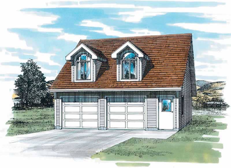 Garage with apartment (ThePlanCollection: House Plan #167-1430)