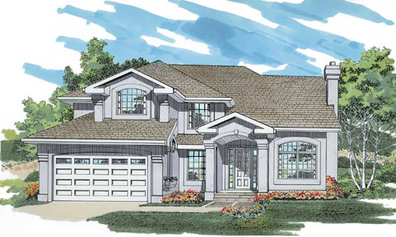 Mediterranean home (ThePlanCollection: Plan #167-1494)