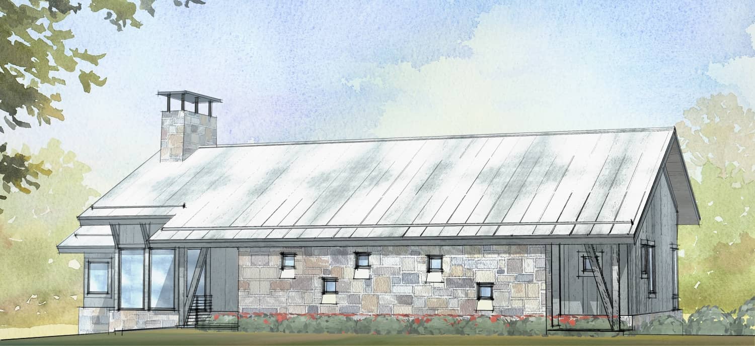 Front elevation of Country home (ThePlanCollection: House Plan #168-1127)