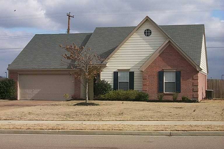 Front view of Small House Plans home (ThePlanCollection: House Plan #170-1322)