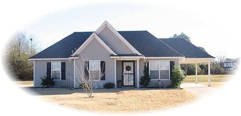 Front view of Small House Plans home (ThePlanCollection: House Plan #170-2349)