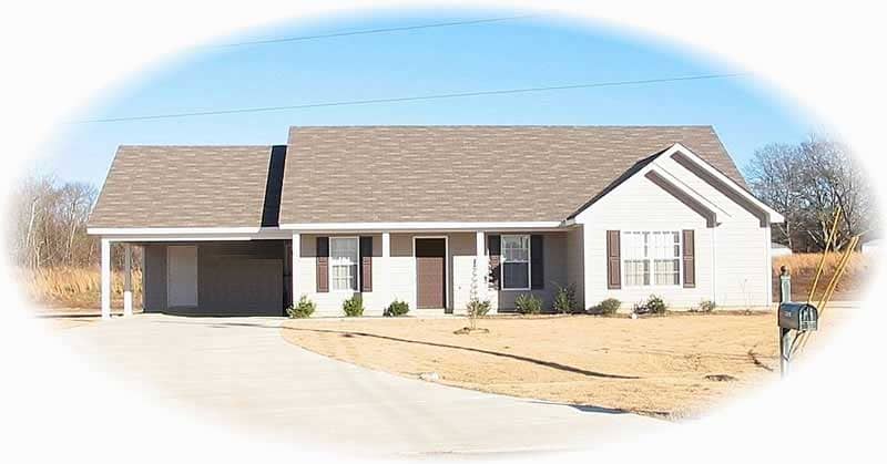 Front view of Small House Plans home (ThePlanCollection: House Plan #170-2350)