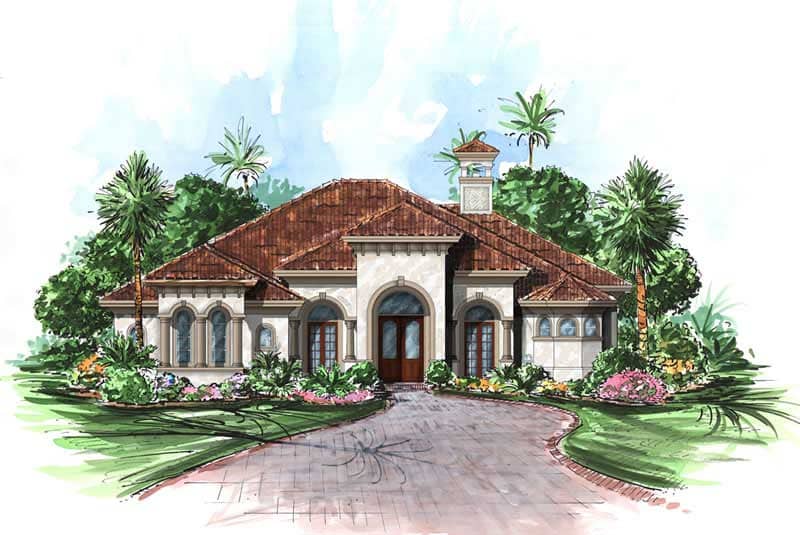 Color Rendering of this house plan