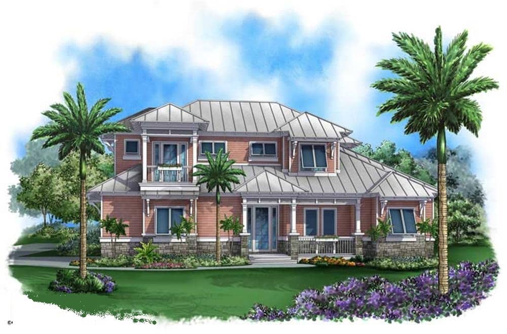 Color Rendering of this house plan
