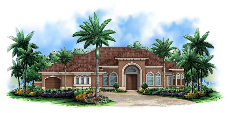Color Rendering of this house plan