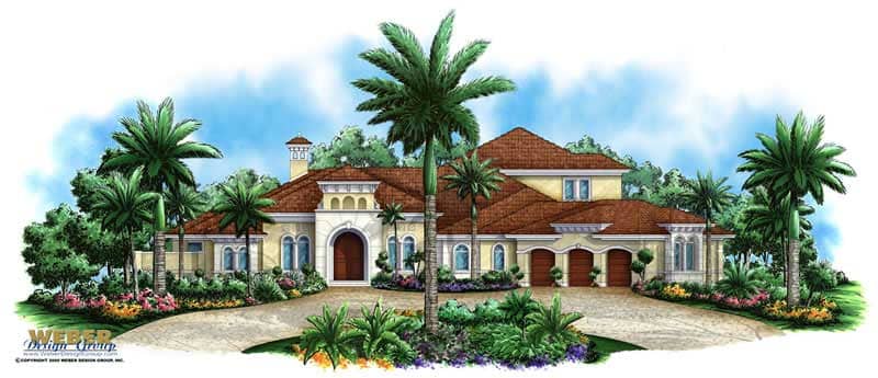 Color Rendering of this house plan
