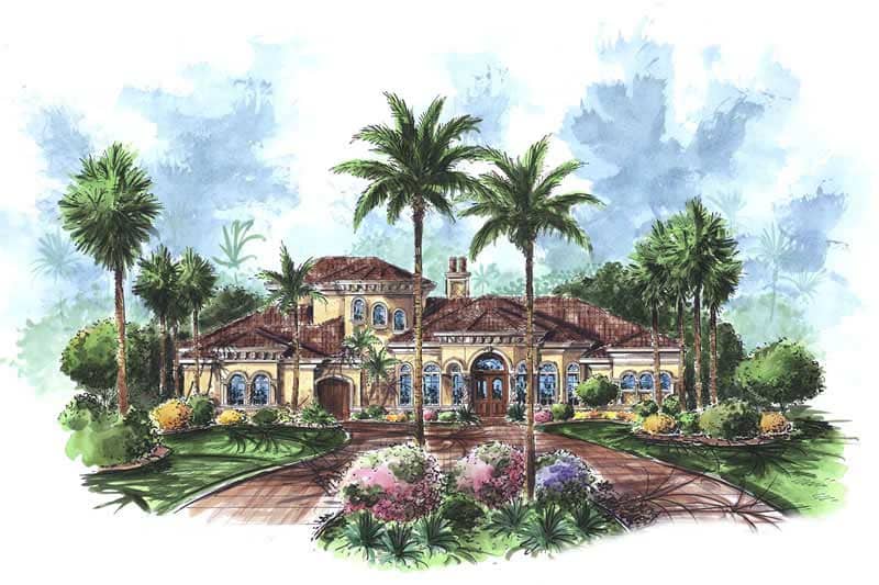 Mediterranean Plans color rendering.