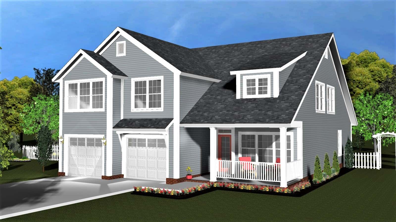 Front elevation of Traditional home (ThePlanCollection: House Plan #178-1396)