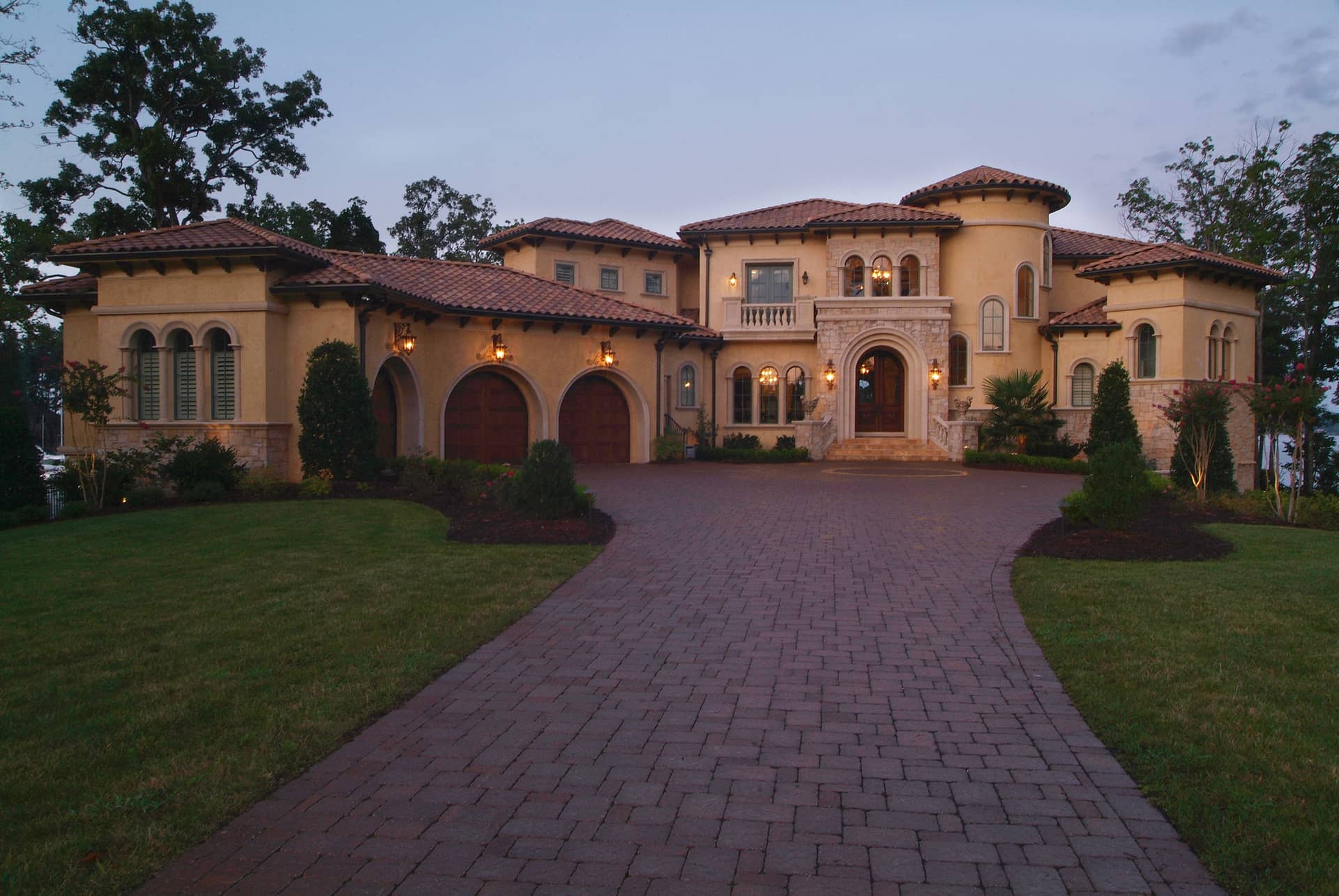 Color photograph of European home (ThePlanCollection: House Plan #180-1043)