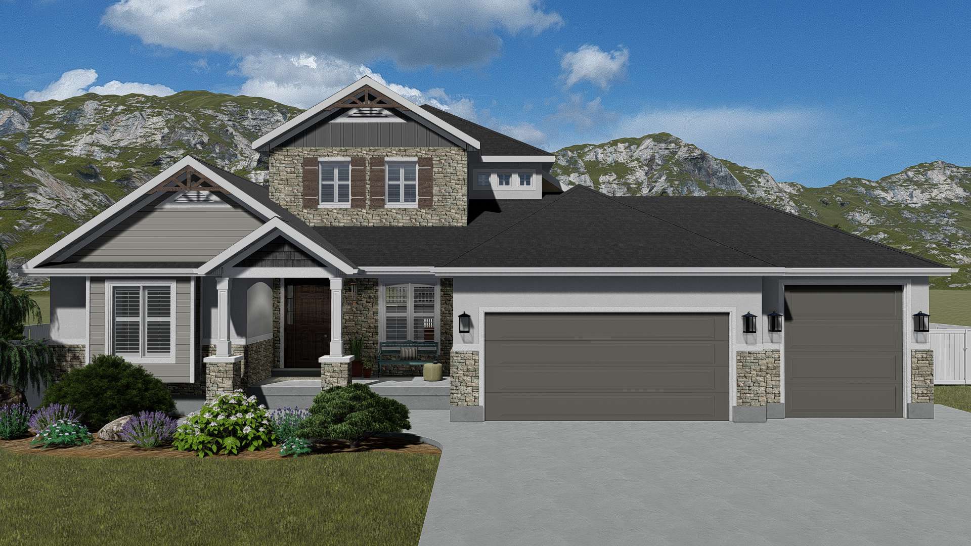 Contemporary home (ThePlanCollection: House Plan #187-1154)