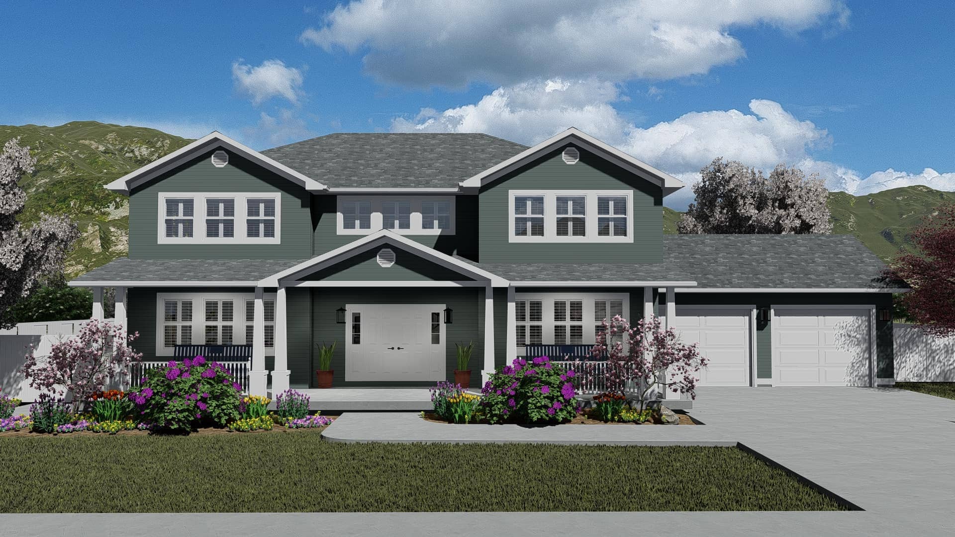 Traditional style house (ThePlanCollection: Plan #187-1171)