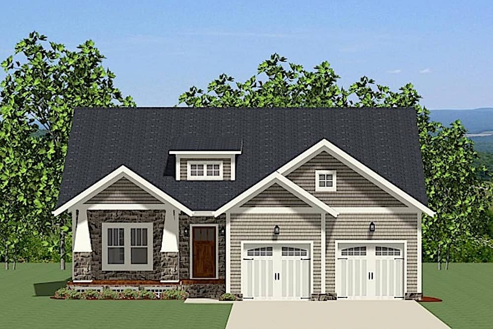 Craftsman home (ThePlanCollection: #189-1080)