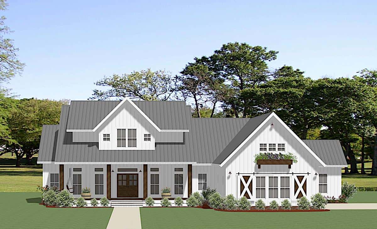 Ranch home (ThePlanCollection: Plan #189-1137)