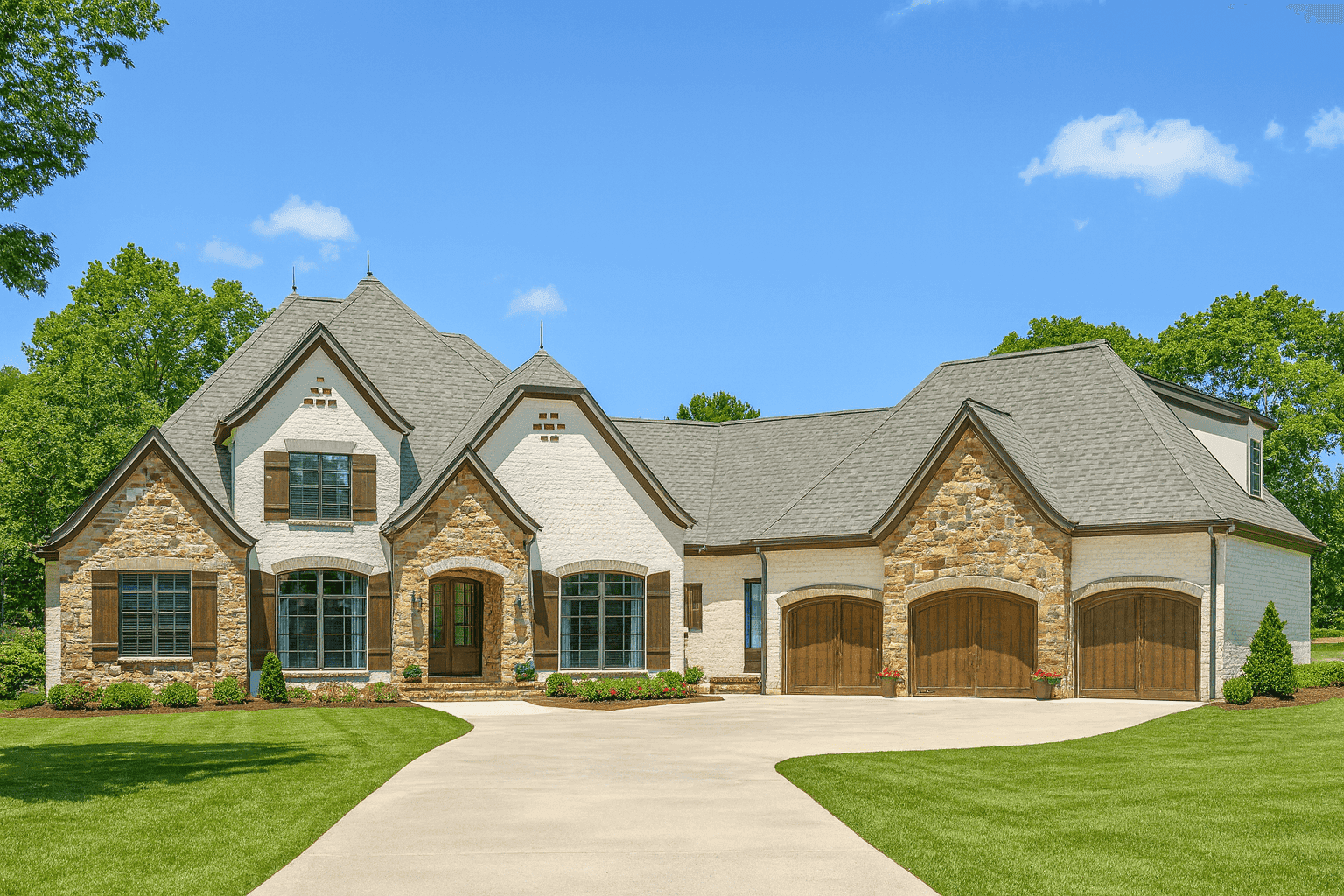 European home plan (ThePlanCollection: Plan #193-1049)