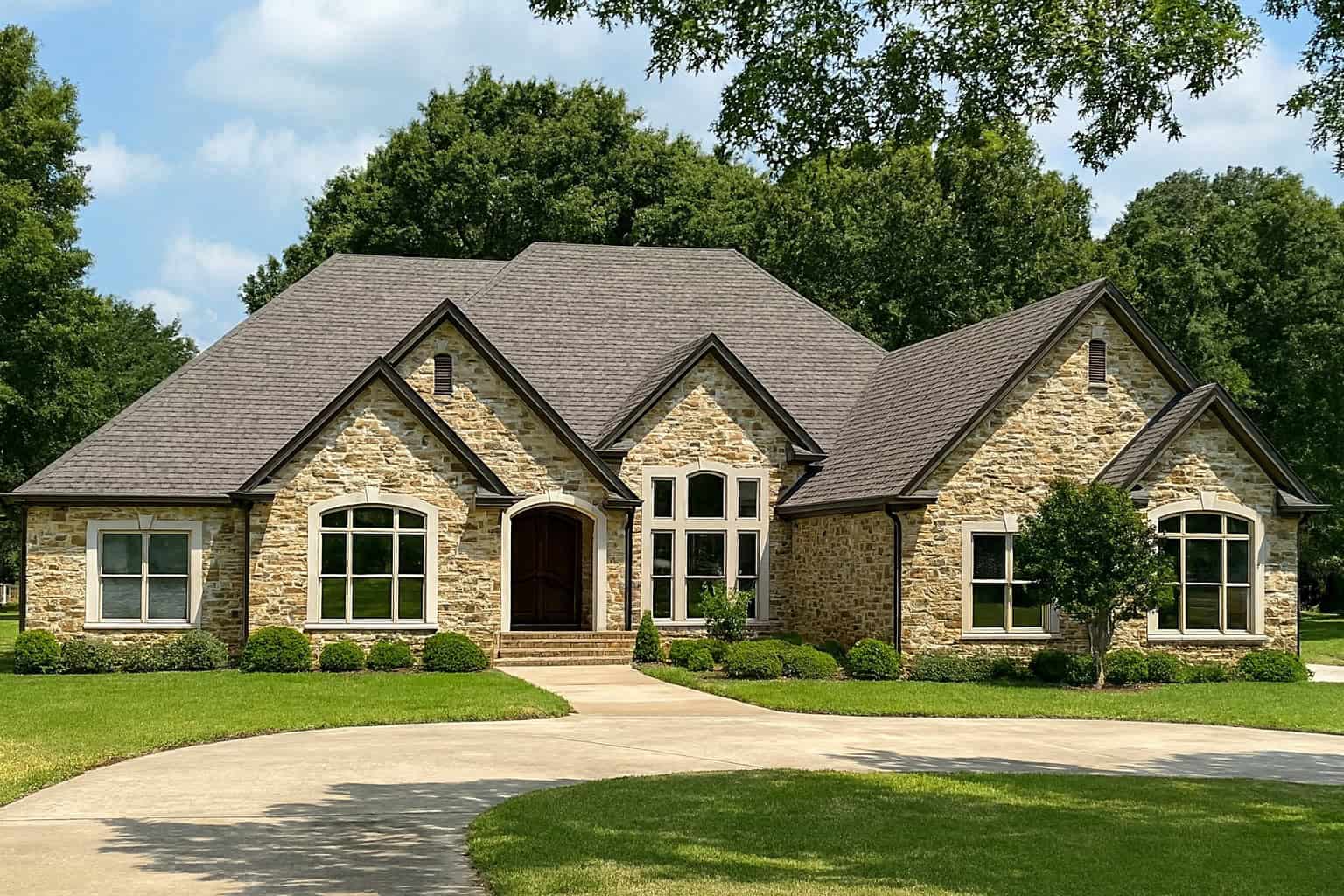 European home plan (ThePlanCollection: Plan #193-1050)