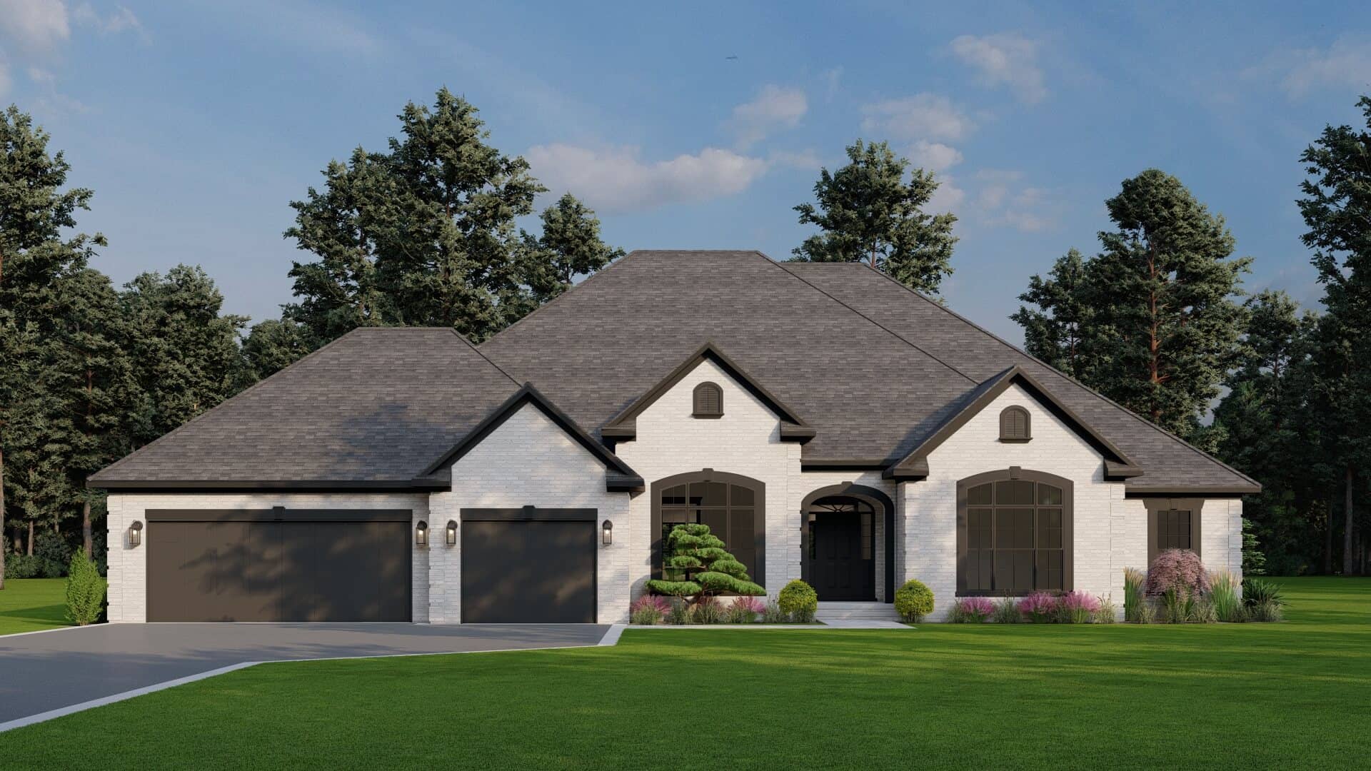 Traditional home (ThePlanCollection: Plan #193-1059)