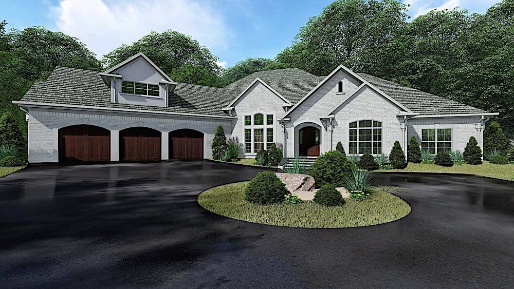 Ranch home (ThePlanCollection: Plan #193-1133)