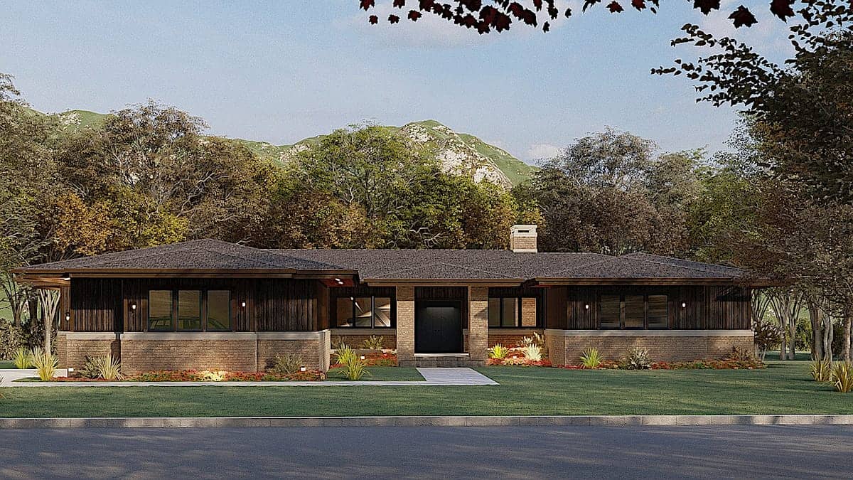 Contemporary home (ThePlanCollection: Plan #193-1164)