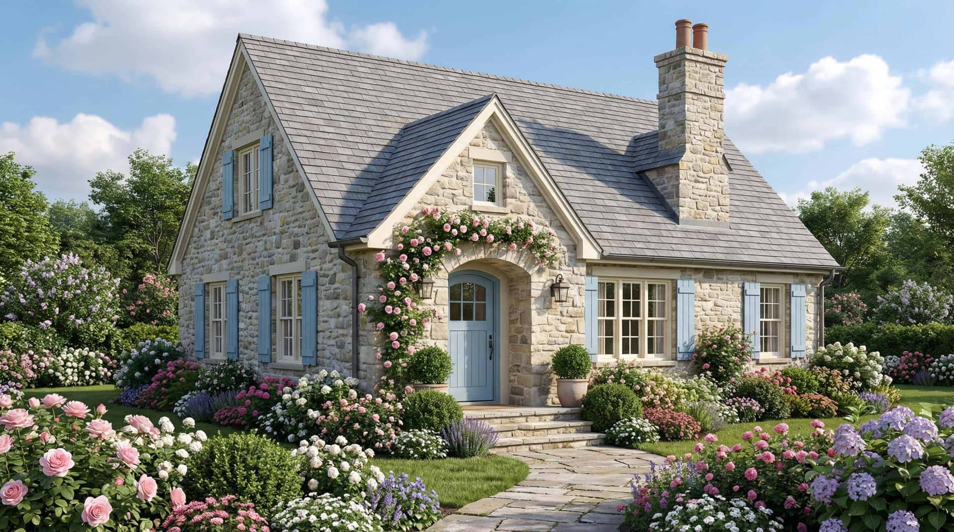 Front elevation of Bungalow home (ThePlanCollection: House Plan #193-1400)