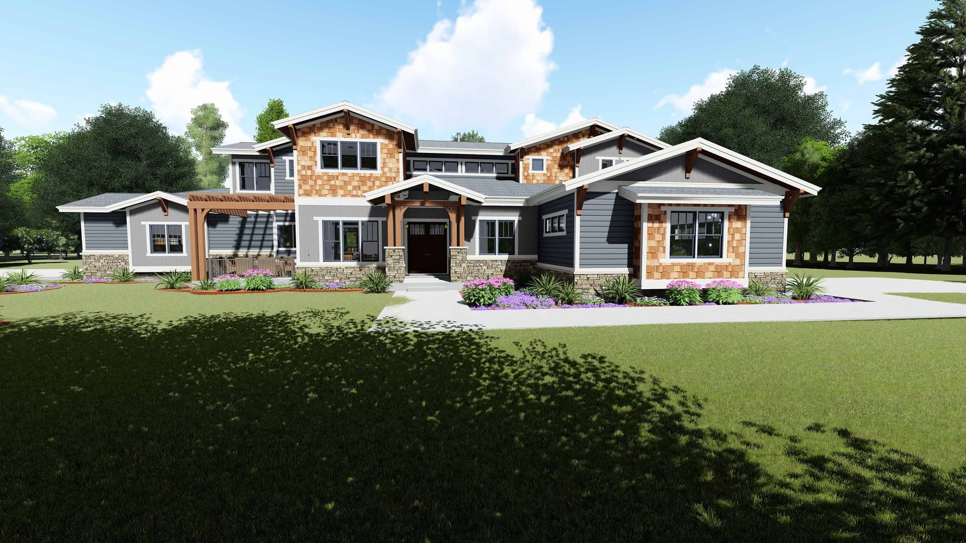 Contemporary home (ThePlanCollection: Plan #194-1044)