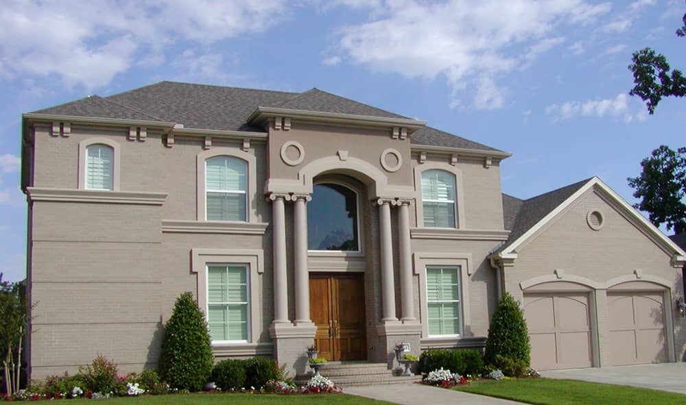 Front elevation of Mediterranean home (ThePlanCollection: House Plan #195-1080)